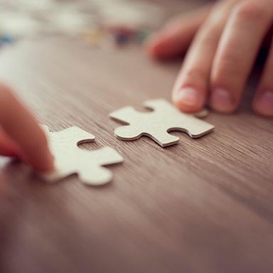 Two pieces of puzzle